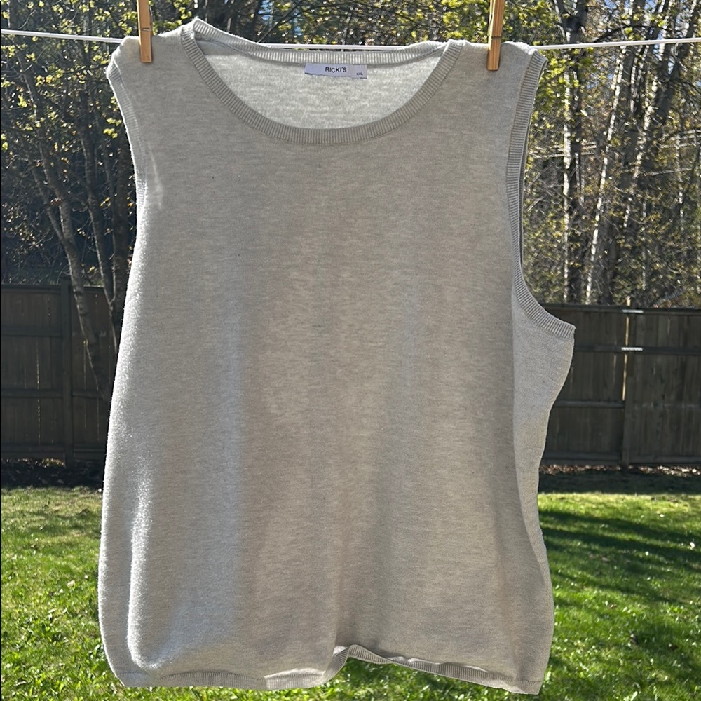 Ricky’s Women's Gray Sweater Tank Top